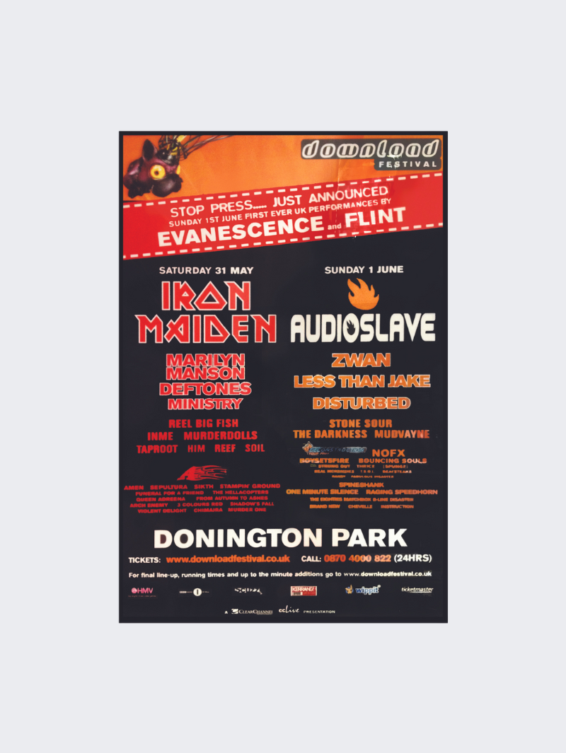 2003 Line Up Poster