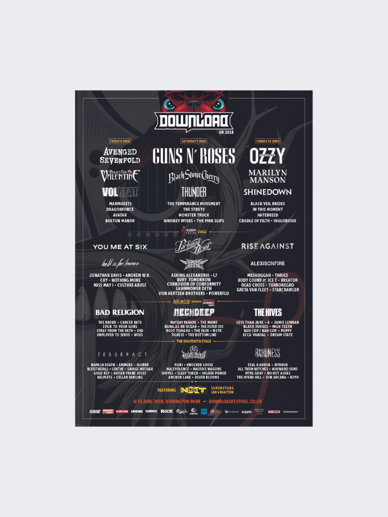 2018 Line Up Poster