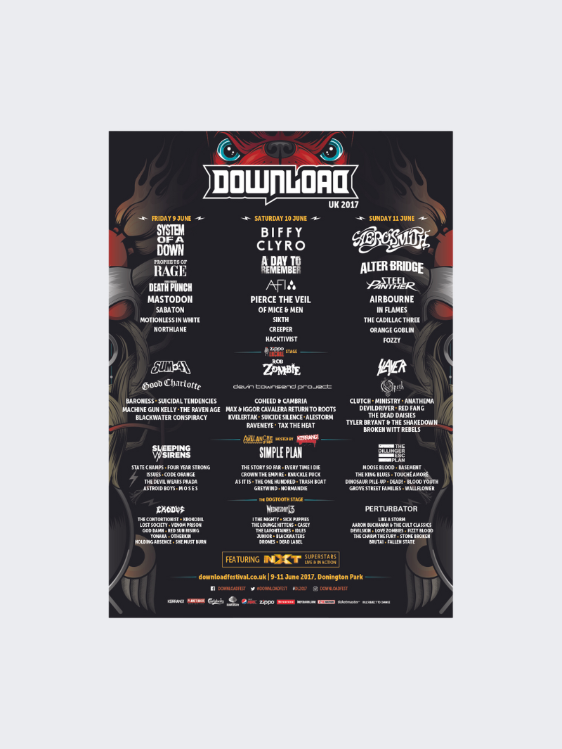 2017 Line Up Poster