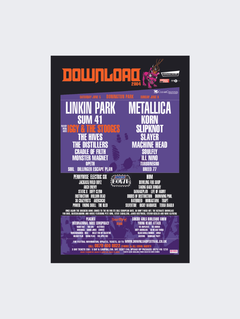 2004 Line Up Poster