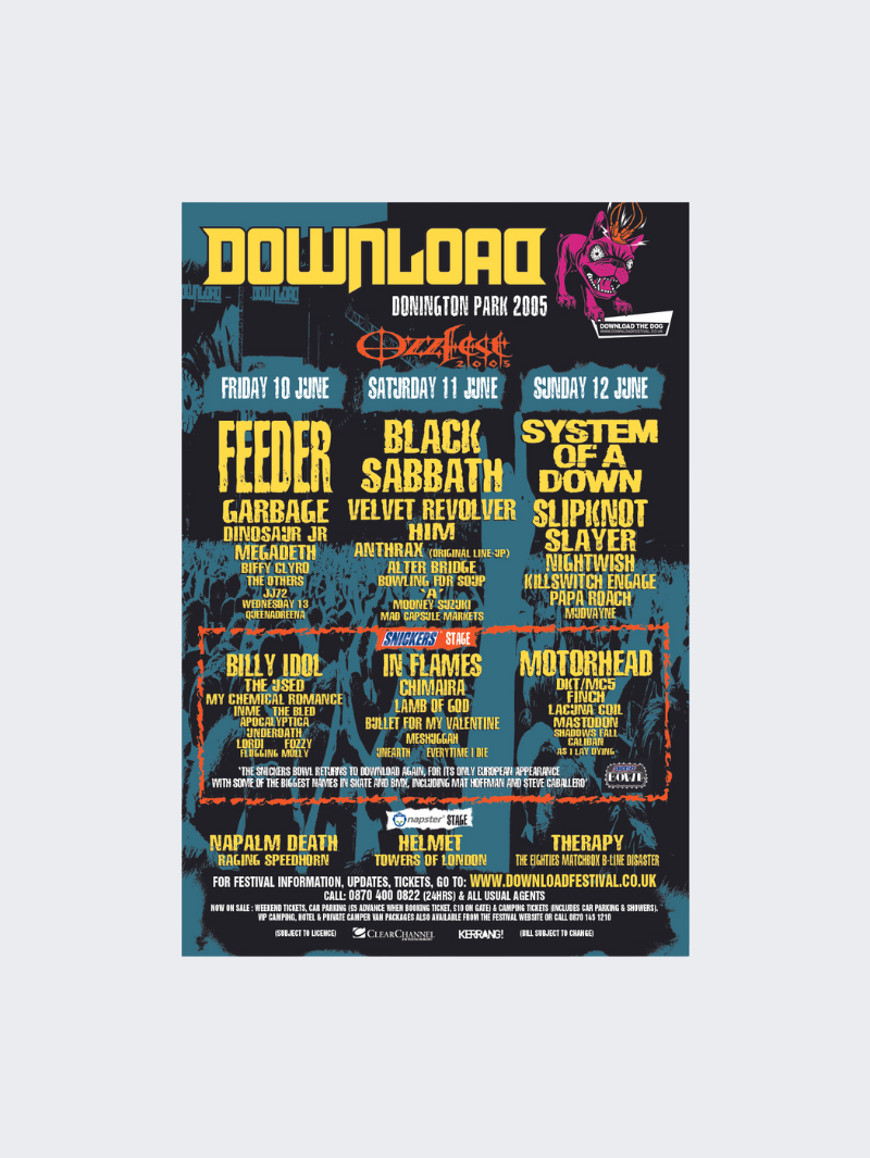 2005 Line Up Poster