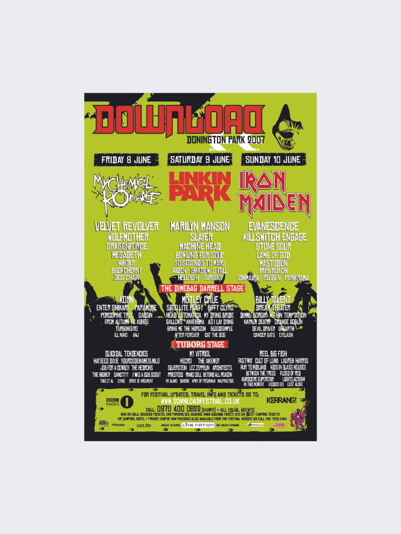 2007 Line Up Poster