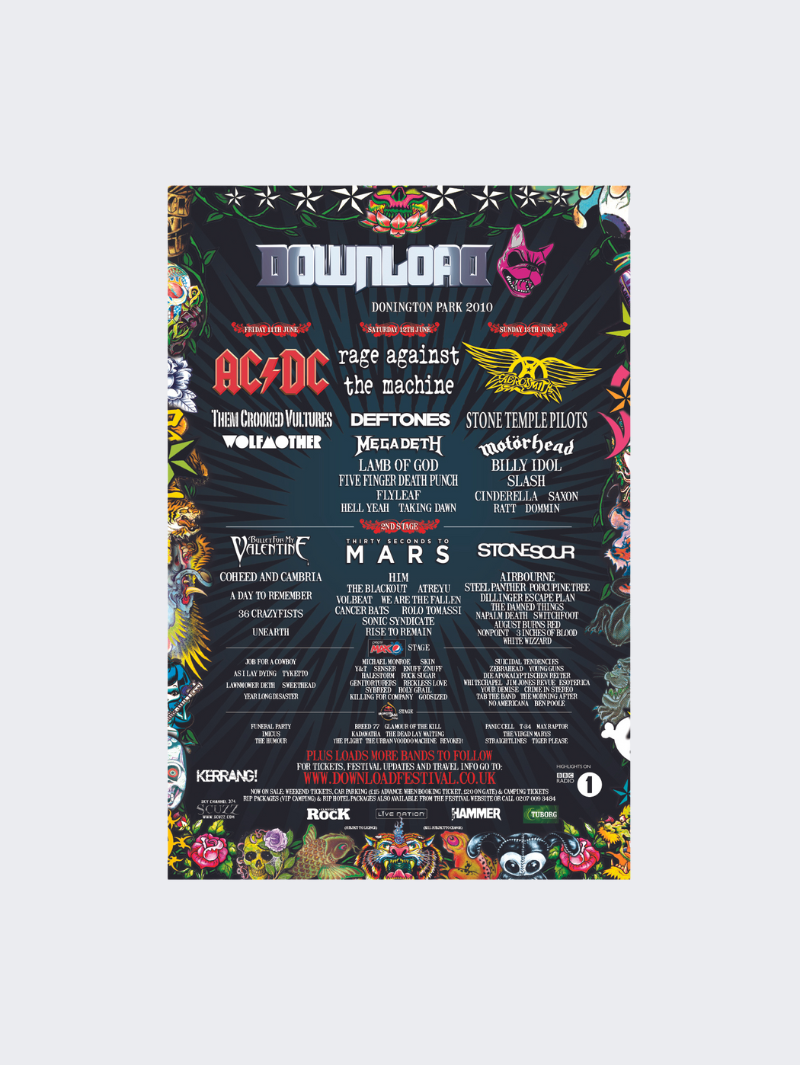 2010 Line Up Poster