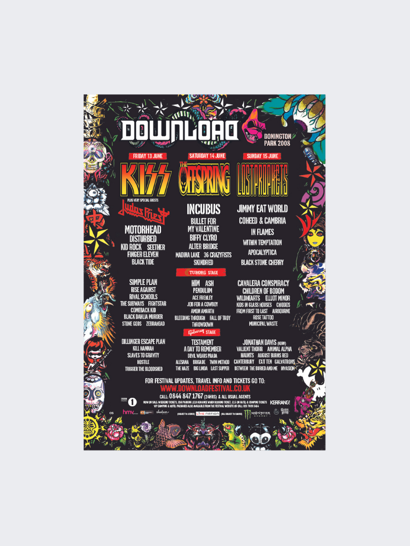 2008 Line Up Poster