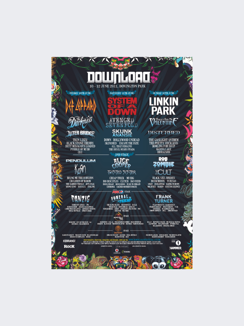 2011 Line Up Poster