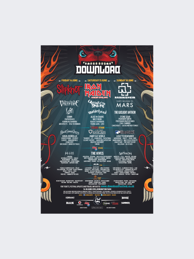 2013 Line Up Poster