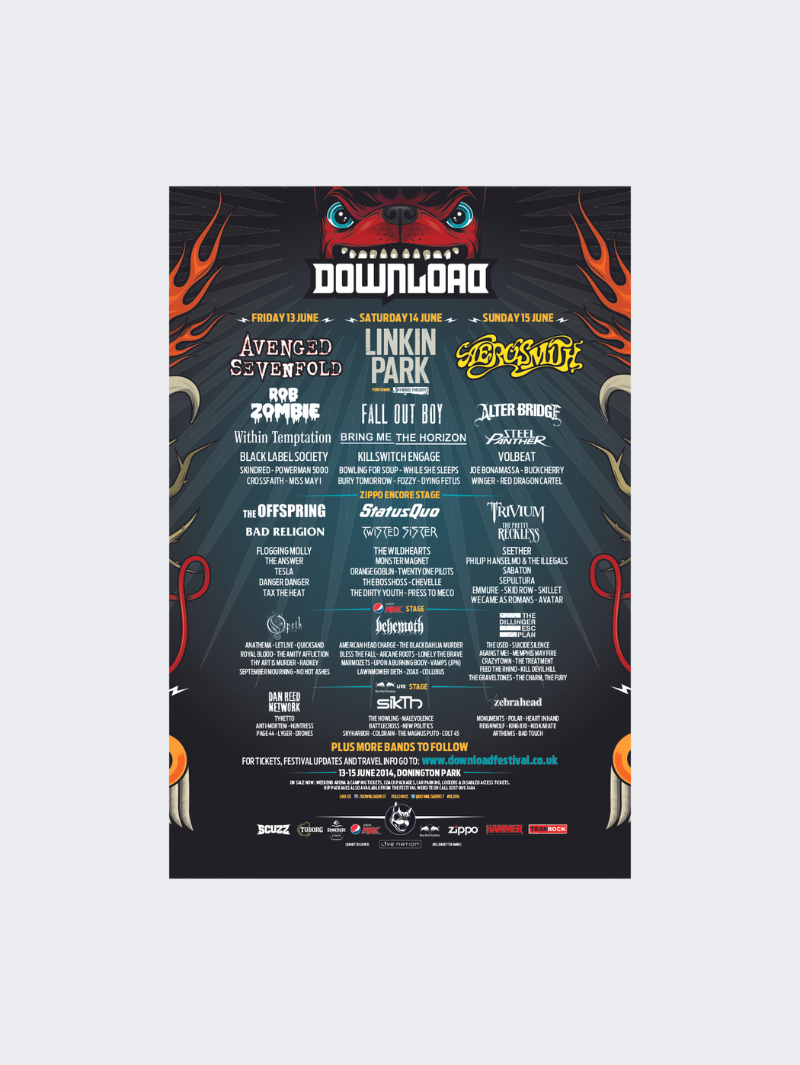 2014 Line Up Poster