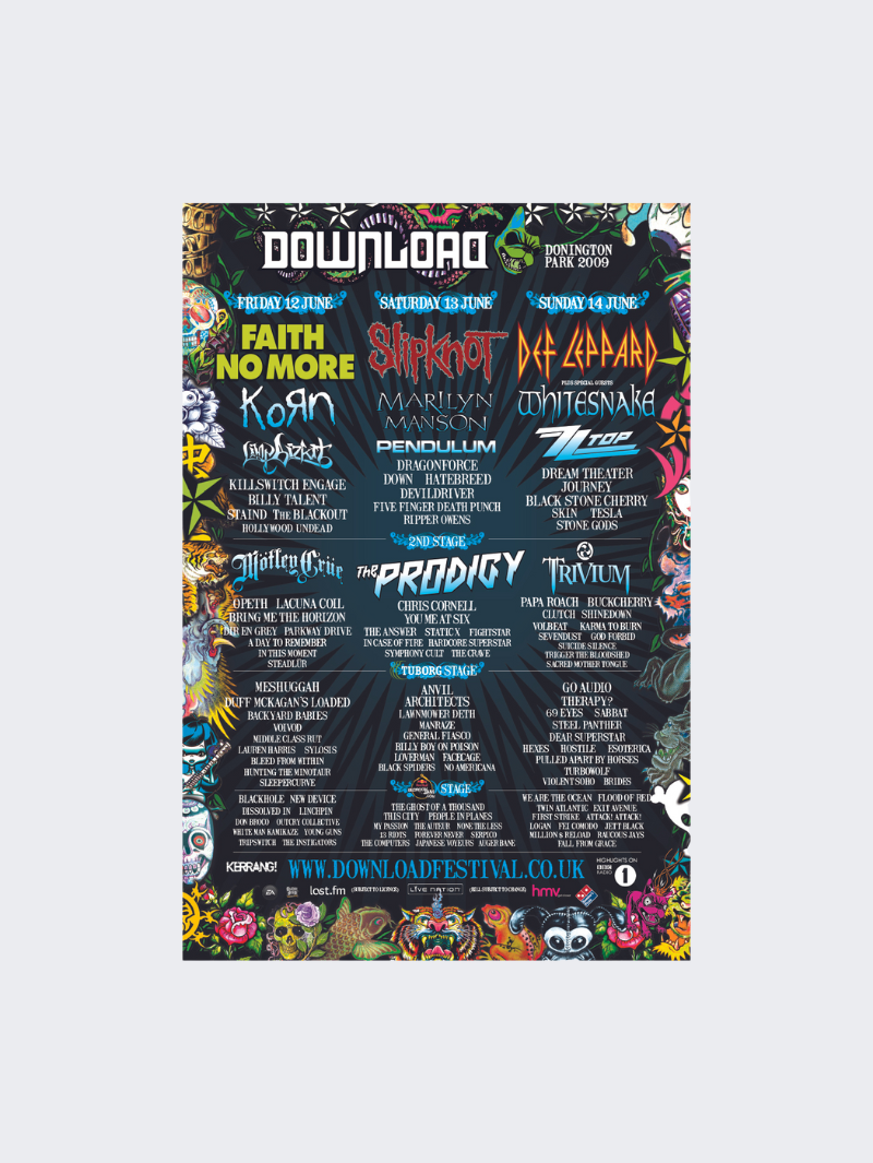 2009 Line Up Poster