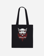Introducing the Download Festival Shop’s “Download Vampire Black Tote Bag”—a made-to-order, 100% cotton long handle tote featuring a fierce, stylized dog face with red eyes and sharp teeth above the word “DOWNLOAD,” accented by dripping red details. This stylish and practical bag is perfect for everyday use.