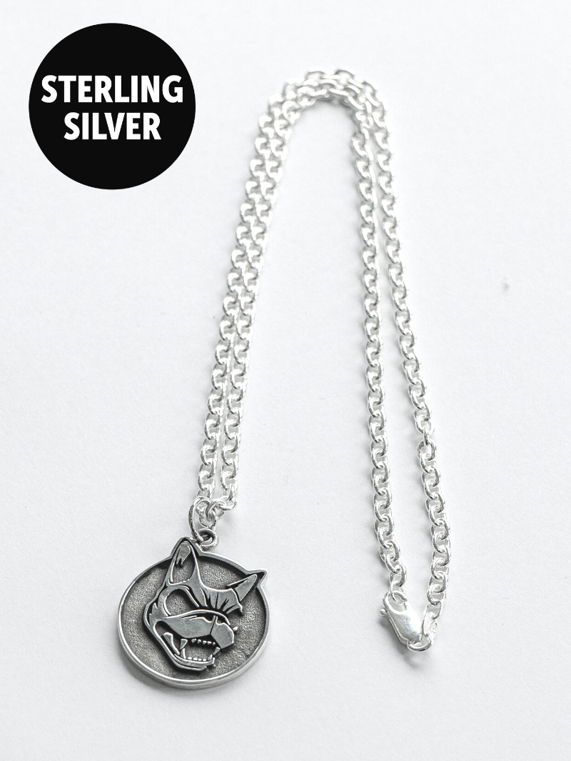 Sterling silver medallion on sale necklace