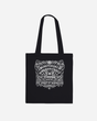 Introducing the Download Ouija Board Black Tote Bag from Download Festival Shop—a stylish, made-to-order accessory crafted from 100% cotton. This durable tote features long handles and a striking white Ouija board-inspired design on the front, displaying the alphabet, numbers, YES, NO, GOOD BYE, and the phrase “THE SPIRIT OF DOWNLOAD.” Perfect for everyday use.