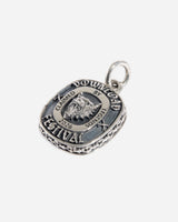 The TGF x Download Necklace by Download 2026 features a raised wolf head and "Download Festival 2026" plus "Claimed by Legends" engraved around the border, displayed on a silver pendant against a white background.