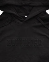 Black Embossed Hoodie