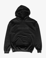 Black Embossed Hoodie