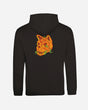 The Download Pumpkin Head Hoodie from Download Festival Shop is a comfy unisex black sweatshirt with a bold pumpkin skull graphic and green vines on the back.